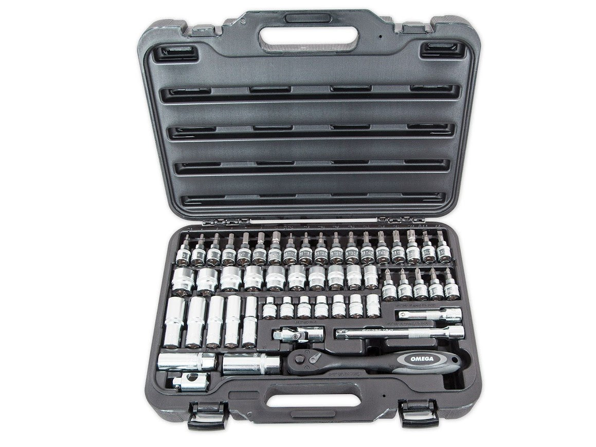 3/8 topplyklasett frá Omega 52stk