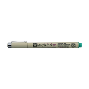 Pigma Micron 02, 0.3 mm svartur teiknipenni